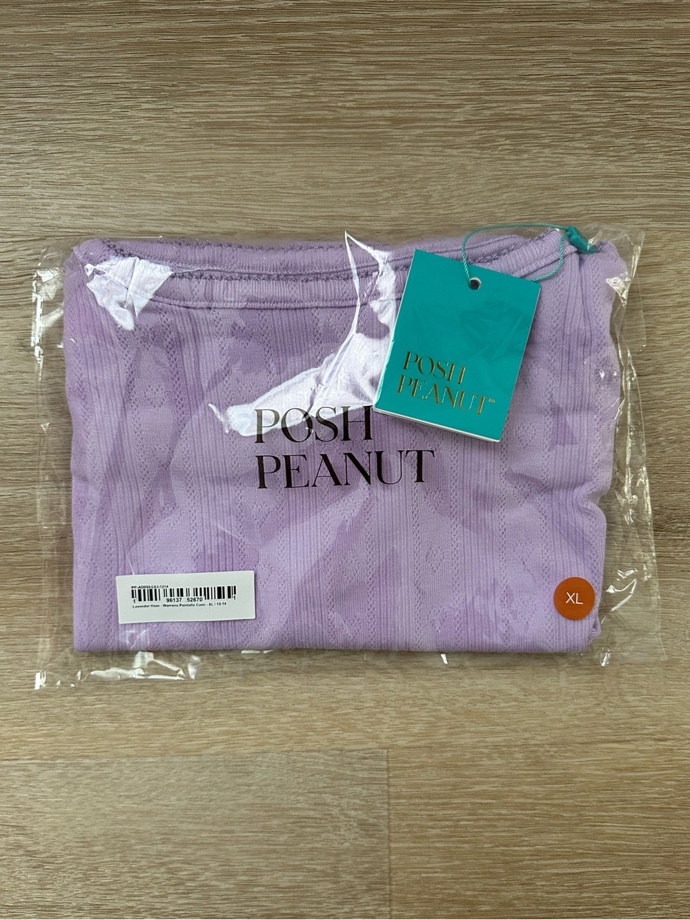 Posh Peanut Purple Pointelle Cami XL NWT